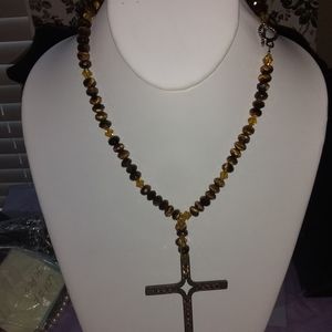 GORGEOUS!/ TIGER EYE NECKLACE & BRACELET
